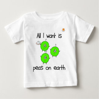 Bebé Guisantes lindos en la camiseta del niño de la