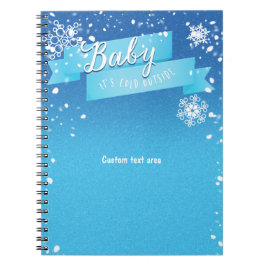 Bebé hace frío afuera Cuaderno de diario de invier