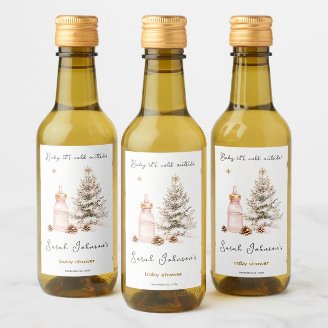 Bebé, hace frío afuera de Winter Baby Shower (Botellas)