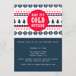 Bebé hace frío afuera | Invitación de fiesta de va