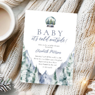 Bebé, hace frío fuera de la invitación de Baby Sho