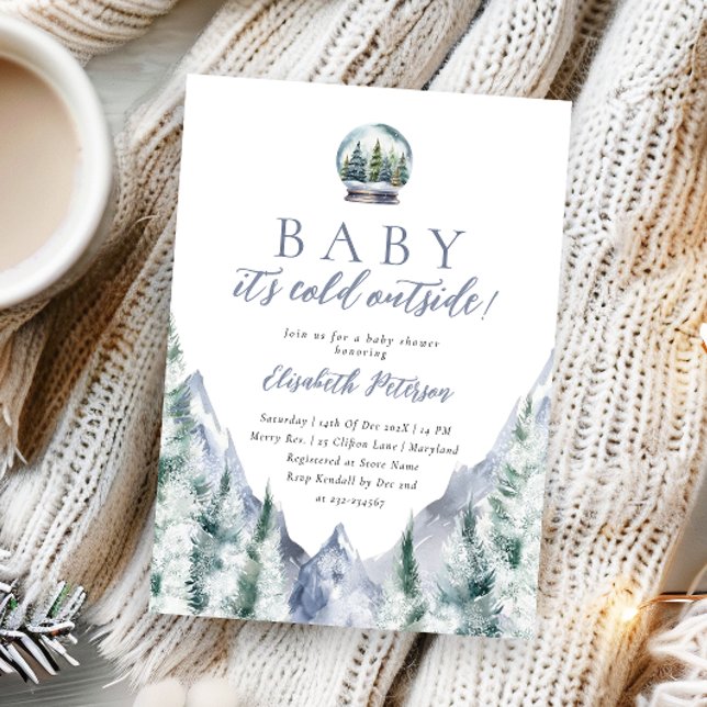 Bebé, hace frío fuera de la invitación de Baby Sho (Subido por el creador)