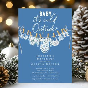 Bebé, hace frío fuera de la invitación de Baby Sho