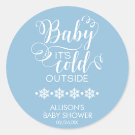 Bebé, hace frío fuera de los niños Pegatina de Bab