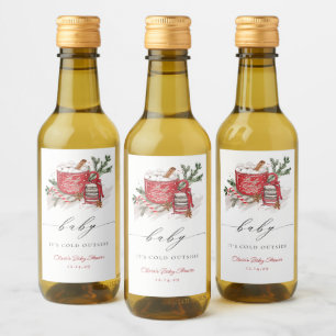 Bebé, hace frío fuera del Baby Shower invernal