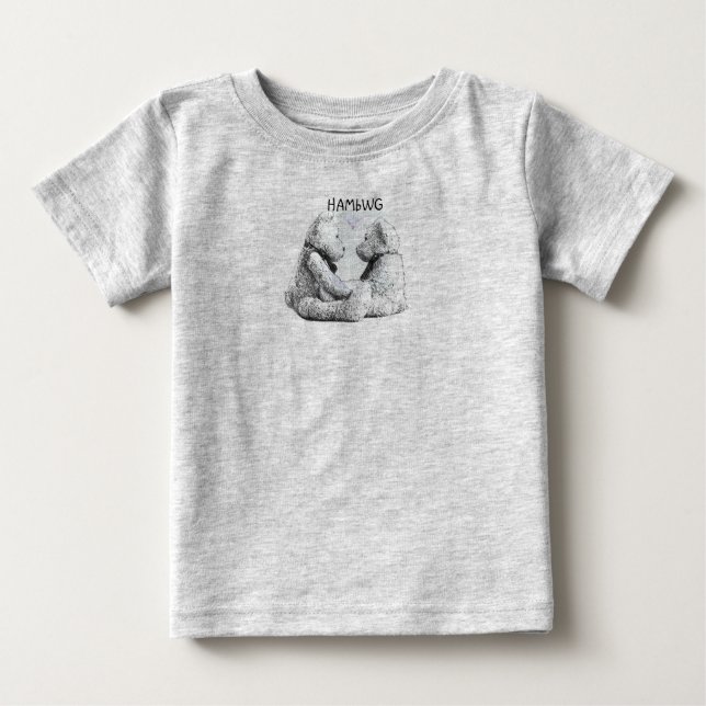 Bebé HAMbWG - Camiseta para niños - Amor al oso de pelu (Anverso)