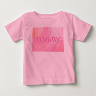Bebé HAMbWG - Camiseta para niños - Logo de Swirl w ros