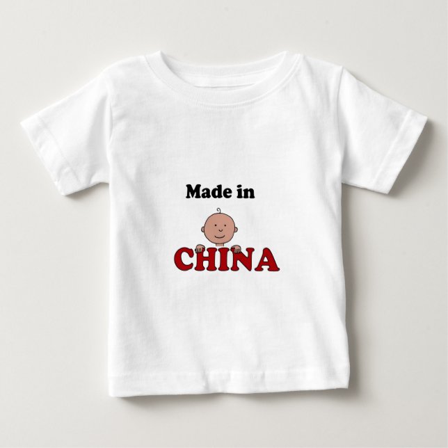 Bebé hecho en camiseta del niño de China (Anverso)