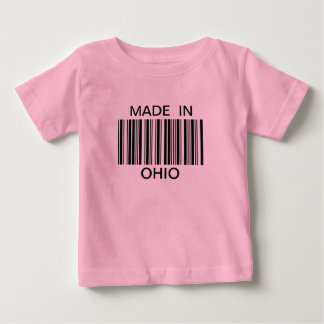 Bebé Hecho en la camiseta de Ohio