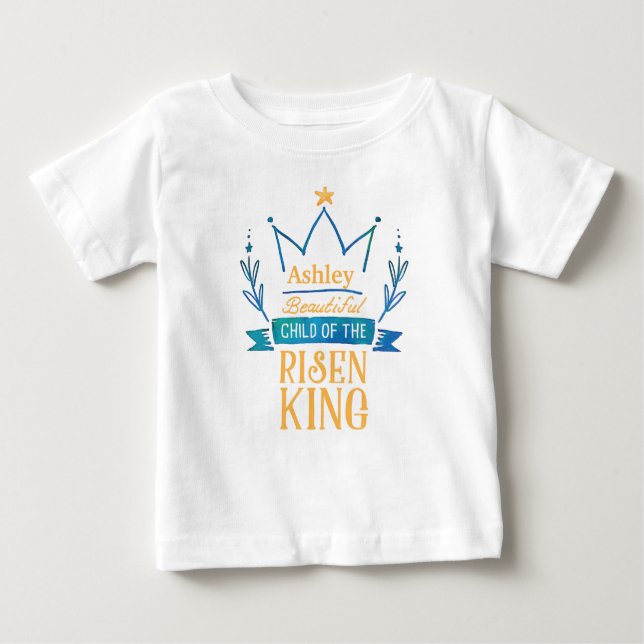 Bebé Hermosa camiseta de niño de Risen King (Anverso)