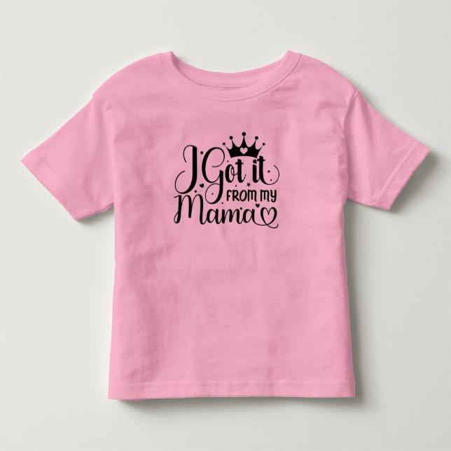 Bebé Hermosa tipografía de camiseta (Anverso)