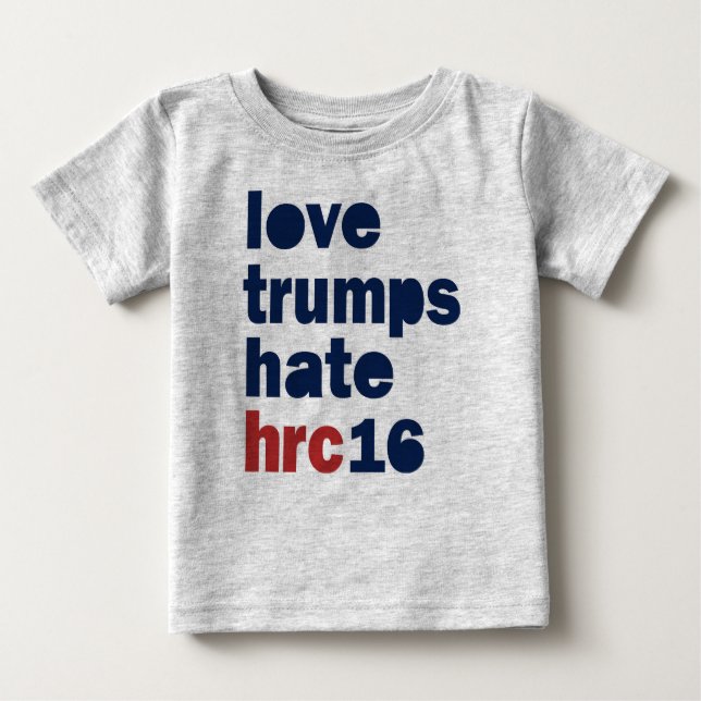 Bebé Hillary Shirt - El amor priva a la camiseta d (Anverso)