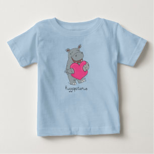 Bebé Hippo abraza camiseta del día de San Valentín