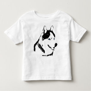 Bebé Husky Shirt Sled Dog Toddler Husky camisetas