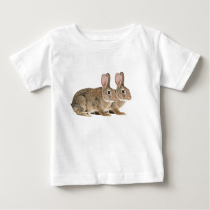 Bebé Imagen de conejo para la camiseta de Baby Fine Jer