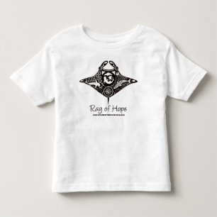 Bebé Impresión del negro de la camiseta del niño del
