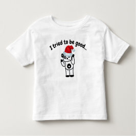 Bebé Intenté ser buena camiseta de Santa Panda Toddler