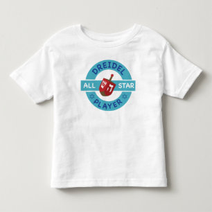 Bebé Jánuca toda la camiseta de la Estrella-Dreidel