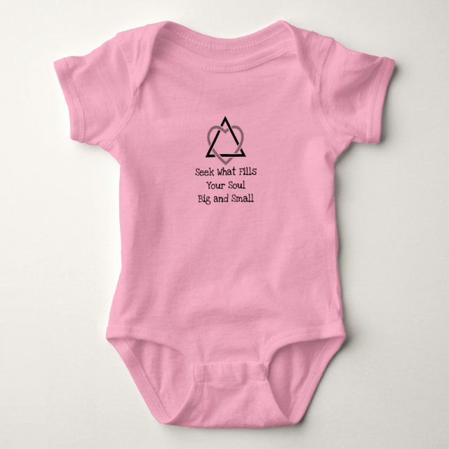 Bebé Jersey Bodysuit con símbolo de adopción (Anverso)