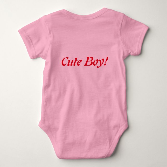 Bebé Jersey Bodysuit para un niño pequeño (Reverso)