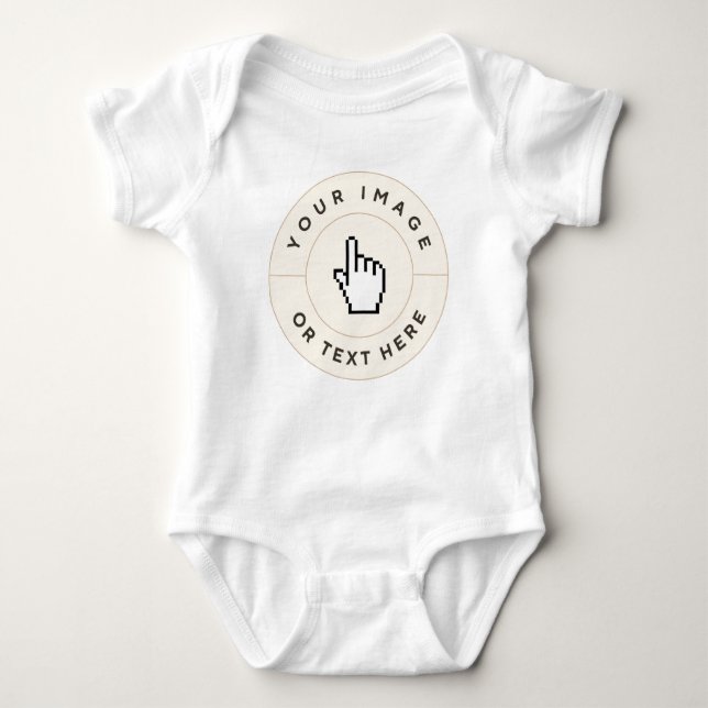 Bebé Jersey Bodysuit - Personalizado (añadir image (Anverso)