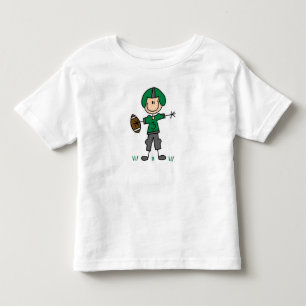 Bebé Jugador de fútbol con camiseta verde