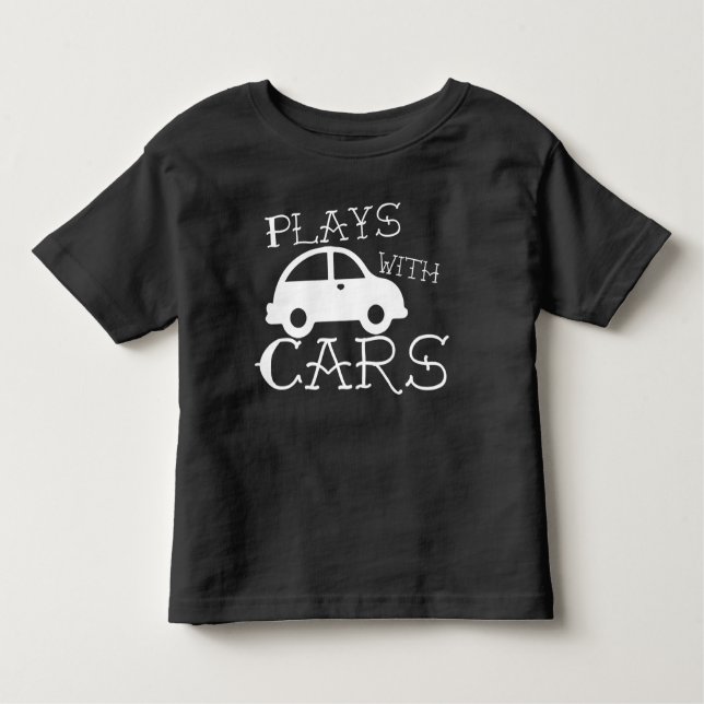 Bebé Jugadores con autos - Gran Camiseta de regalo del  (Anverso)