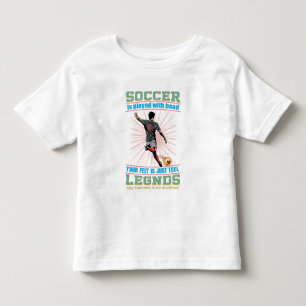 Bebé Jugué Fútbol Con Mi Camiseta Del Niño De La Cabeza