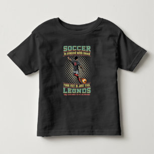 Bebé Jugué Fútbol Con Mi Camiseta Del Niño De La Cabeza
