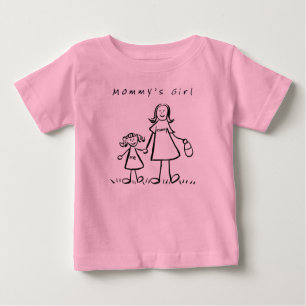 Bebé La camiseta Chica de mamá