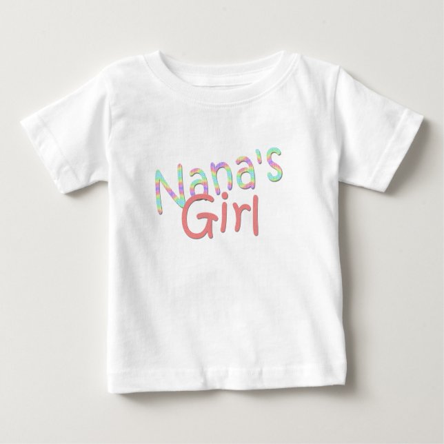Bebé La camiseta Chica de Nana (Anverso)