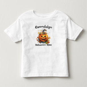 Bebé La camiseta de Halloween personaliza a Jack-o-lant