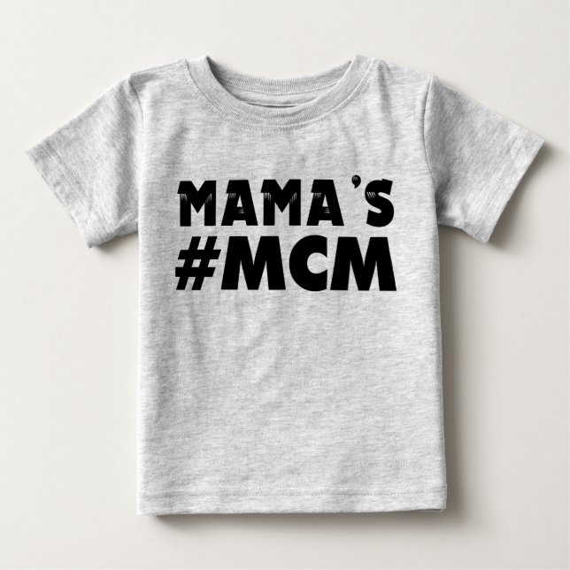 Bebé La camiseta de los chicos del MCM de mamá es diver (Anverso)
