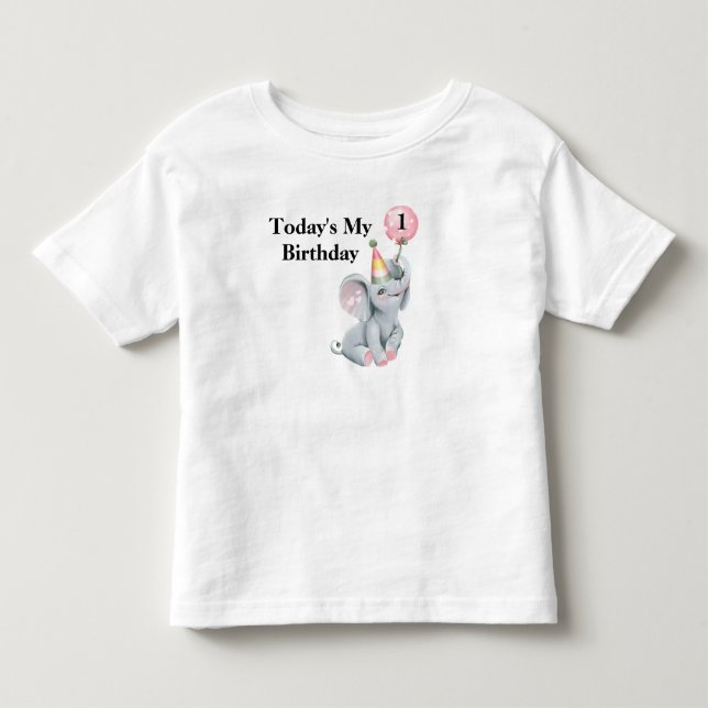 Bebé La camiseta de mi Personalizado de cumpleaños, Tod (Anverso)