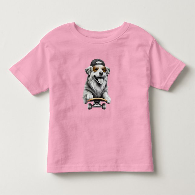 Bebé La camiseta de Skateboarding Beast (Anverso)