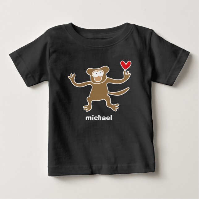 Bebé La camiseta de un chico gracioso Personalizado Bro (Anverso)