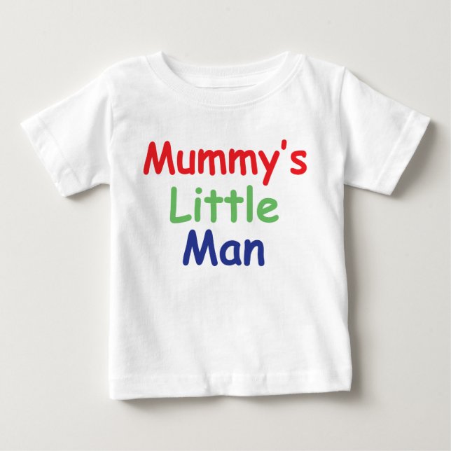 Bebé La camiseta del hombrecito de mi mamá (Anverso)