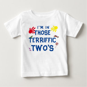 Bebé La camiseta del niño de dos en grande
