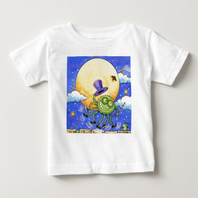 Bebé La camiseta del niño de la araña de Halloween (Anverso)