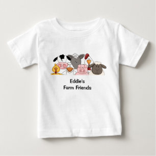 Bebé La camiseta del niño de los amigos de la granja