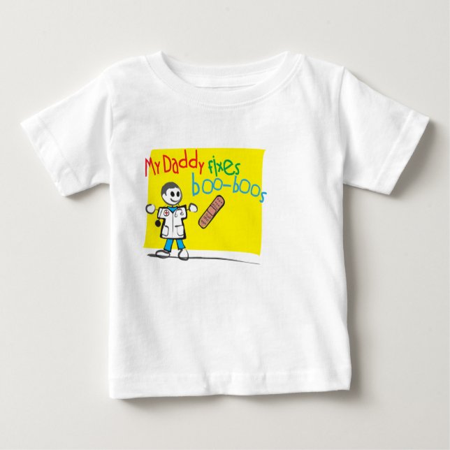 Bebé La camiseta infantil mi papá fija metidas de pata (Anverso)
