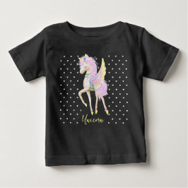 Bebé La camiseta presenta un bonito diseño de unicornio
