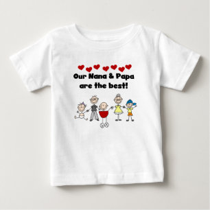 Bebé La mejor camiseta para niños pequeños de Nana y Pa