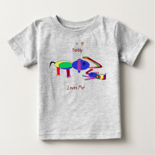 Bebé La Niña (o Niño) de Papá -  Camiseta