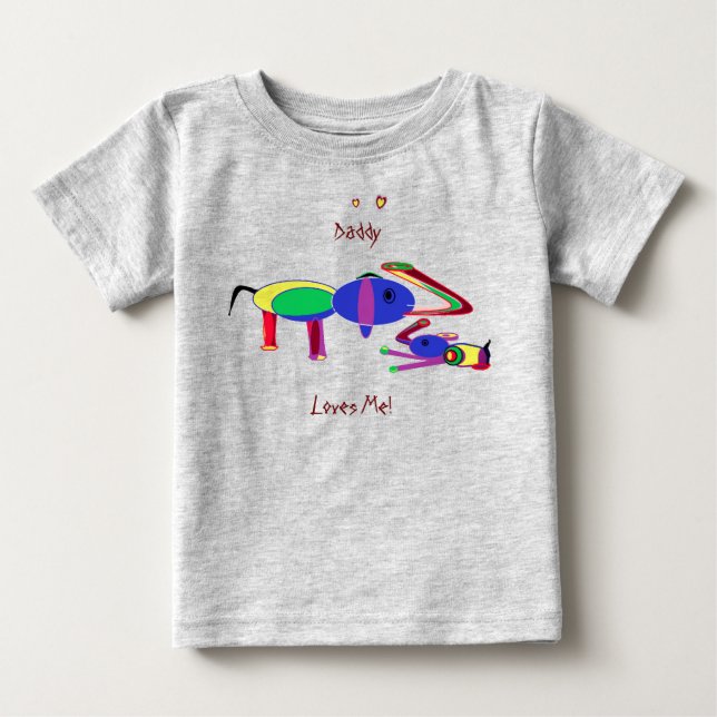 Bebé La Niña (o Niño) de Papá -  Camiseta (Anverso)