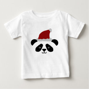 Bebé La panda de Santa embroma la camiseta