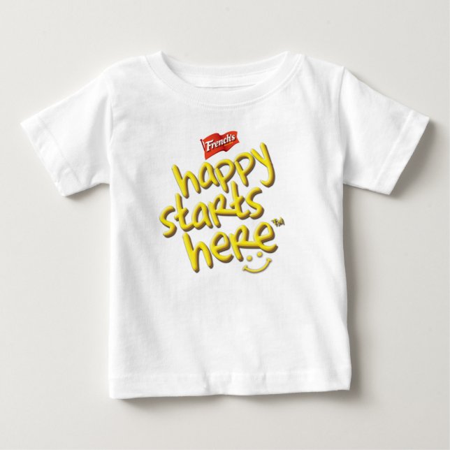 Bebé La pequeña camiseta de Francia (Anverso)
