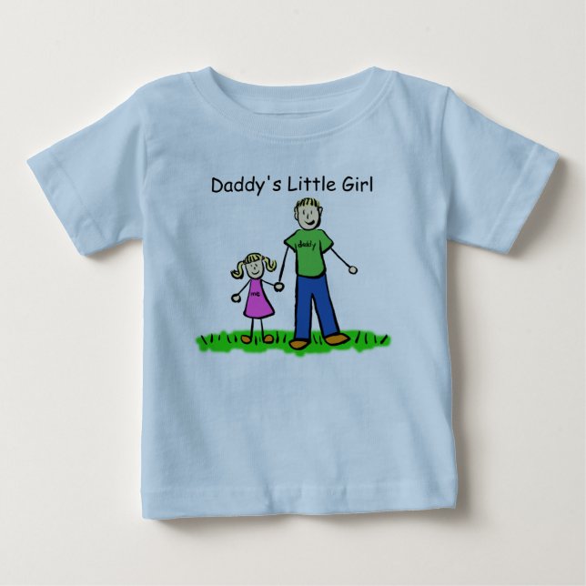 Bebé La pequeña camiseta de papá (Personalizar rubio) (Anverso)