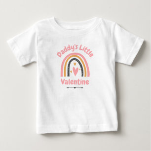 Bebé La pequeña camiseta de San Valentín de papá
