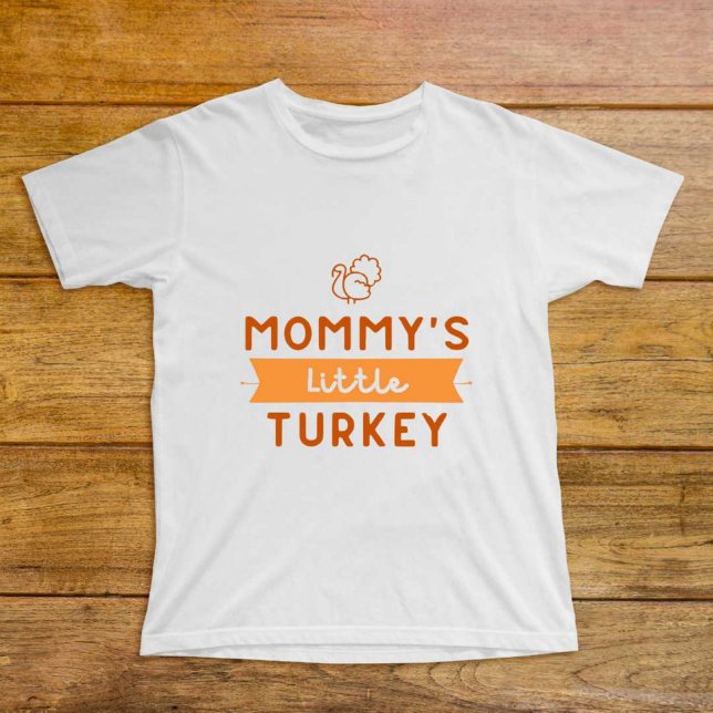 Bebé La pequeña Turquía de la mamá: la moderna camiseta (Subido por el creador)